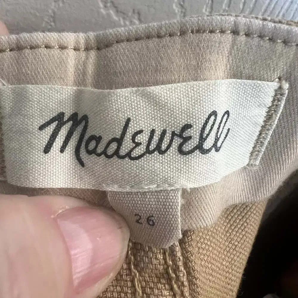 Madewell Slim Emmett Wide-Leg Pants: Seamed Edition Waist 26 Barrel Leg EUC - Picture 3 of 7